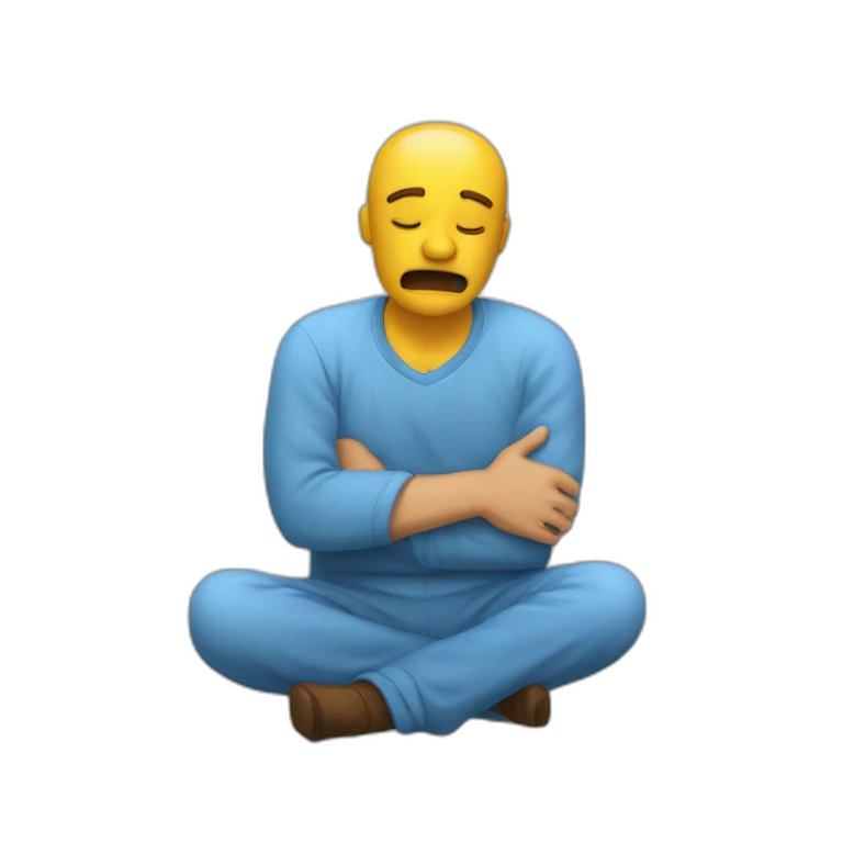 Un paresseux qui pleure emoji