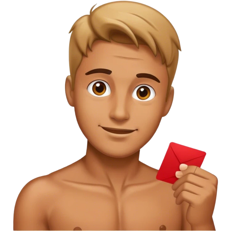 Male giving card  emoji