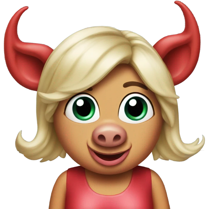 MISS PIGGY WITH DEVIL HORNS emoji