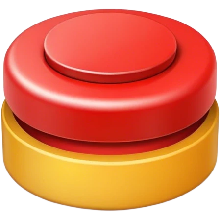 red button is pressed emoji
