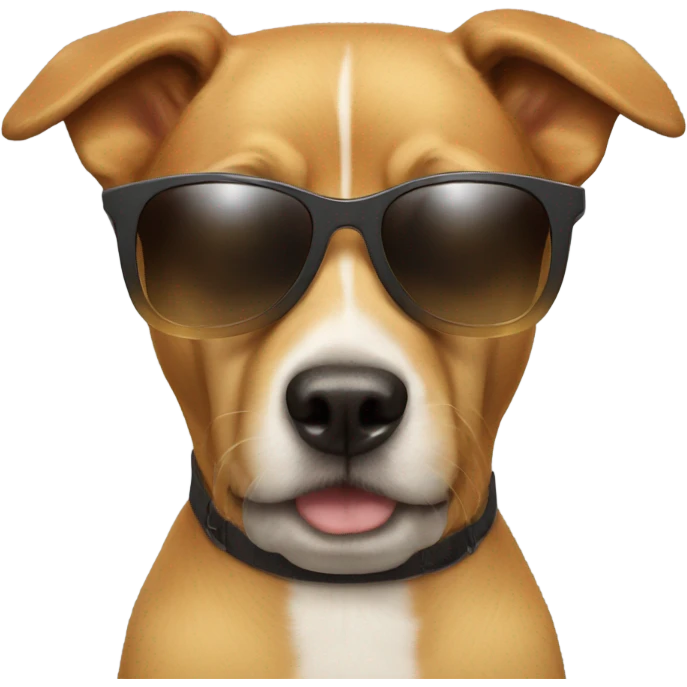Dogs wearing sunglasses emoji