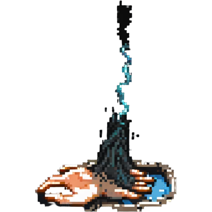 hand sinking in quicksand emoji