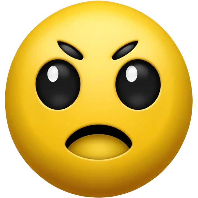 Pac-Man which just has two black dots as the eyes and a wide open mouth which is just pitch black emoji