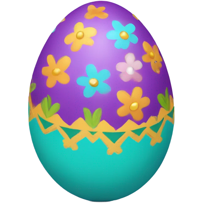 Decorated Easter egg emoji