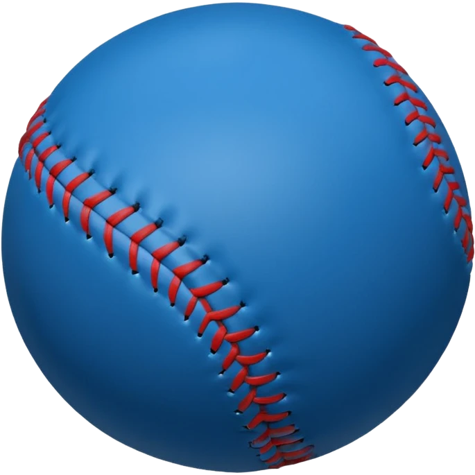 blue baseball ball emoji