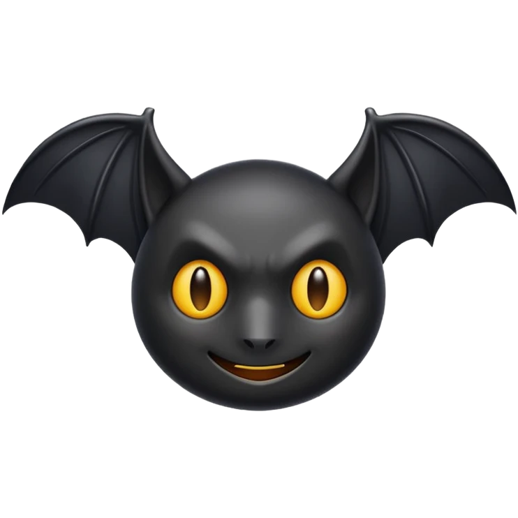 Black bat emoji