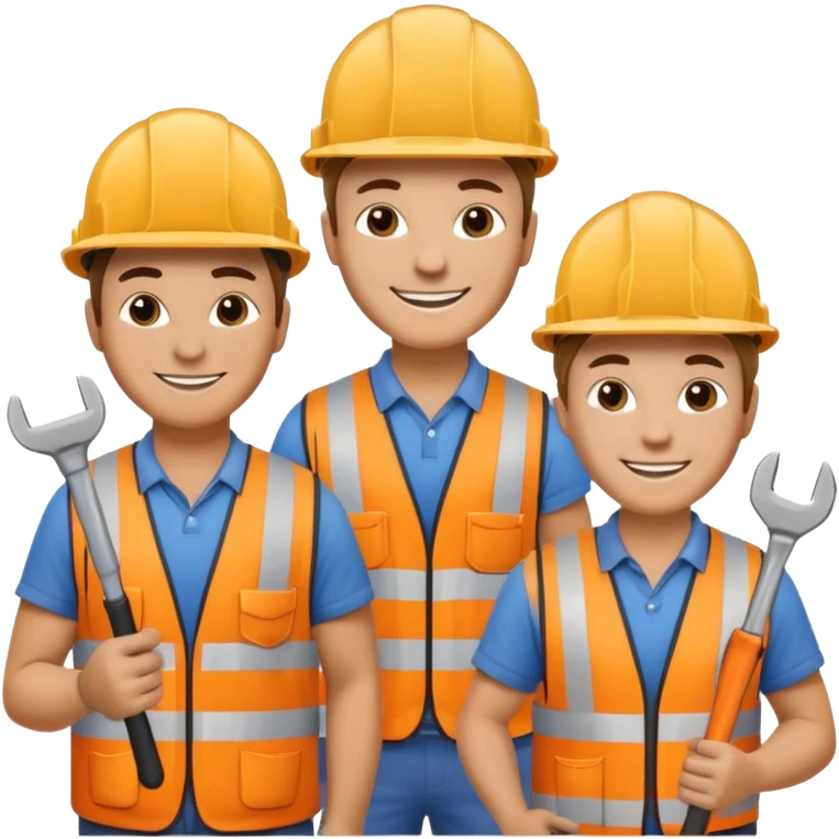 A big group of tiny construction workers THERE NEEDS TO BE 20 OF THEM IN TOTAL emoji