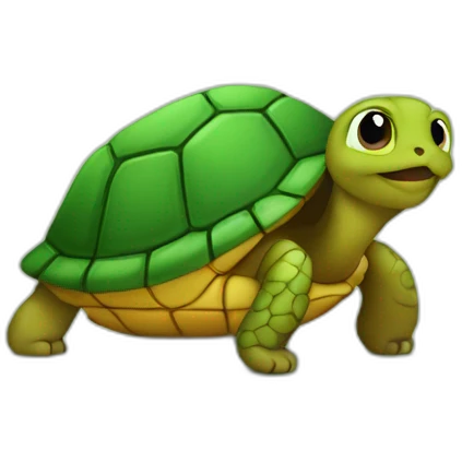 Chat sur tortue  emoji