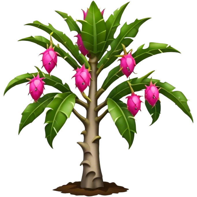 dragon fruit tree emoji