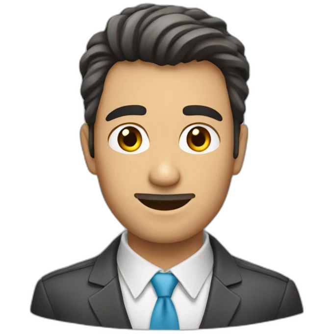 Un chico con muchas cejas emoji