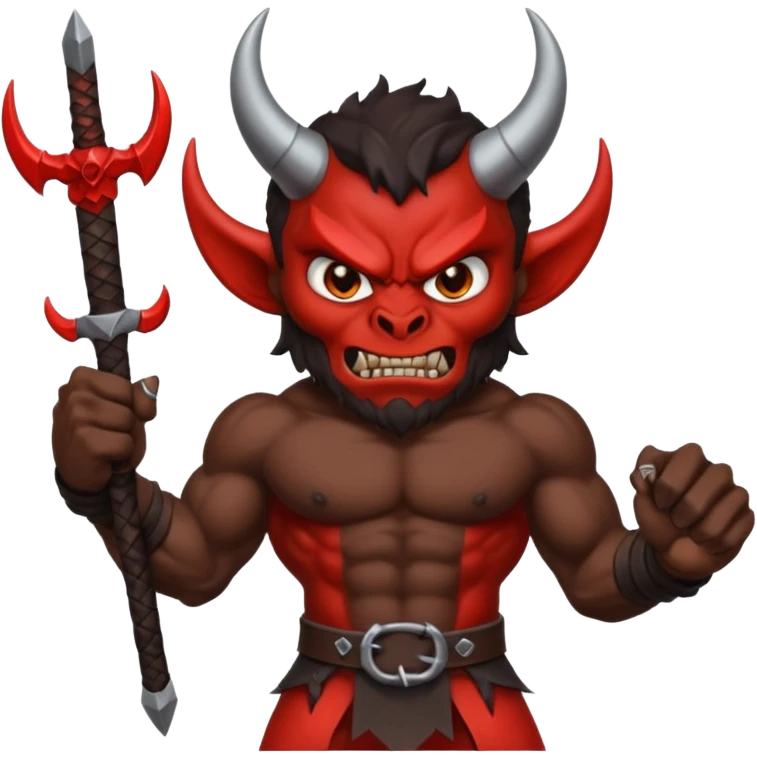 Demonio con armas emoji