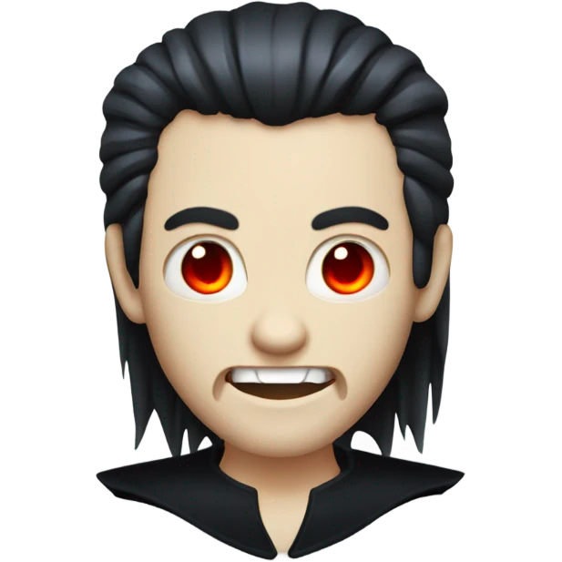 do an vampire with an mullet haircut emoji