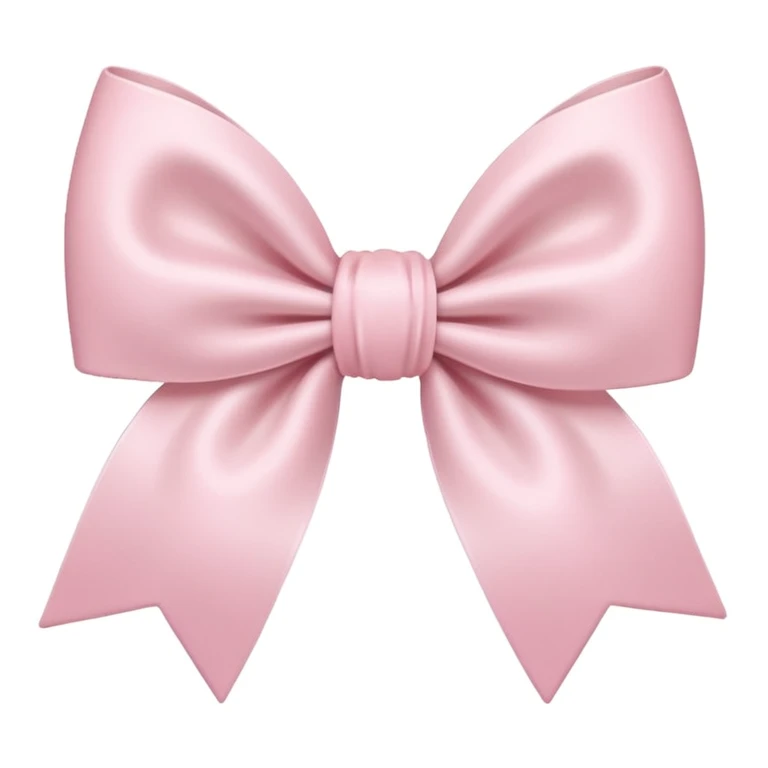 sakura bow with pastel colors emoji
