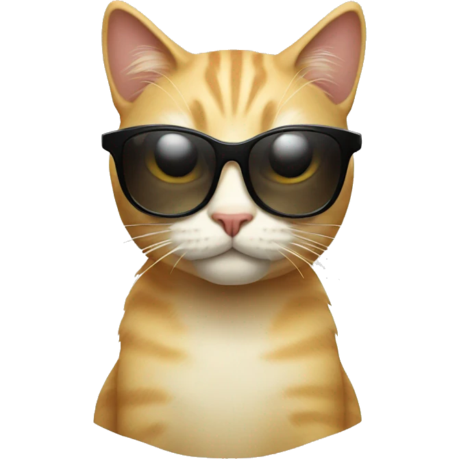Cat with sunglasses emoji