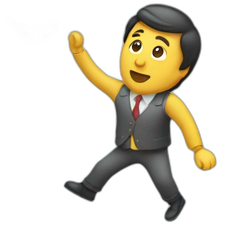 A person throwing money emoji