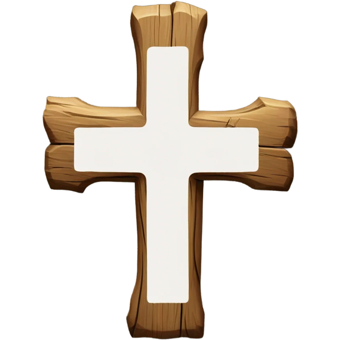 Wooden cross emoji