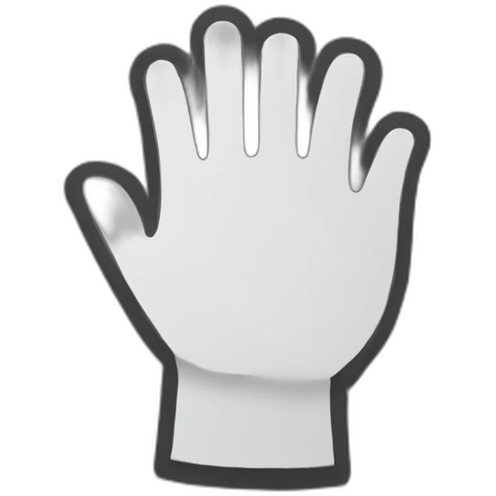 abanico de mano negro emoji