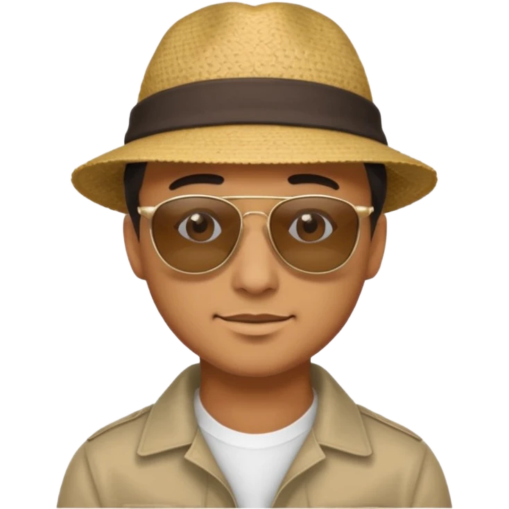 man with hat and sunglasses emoji