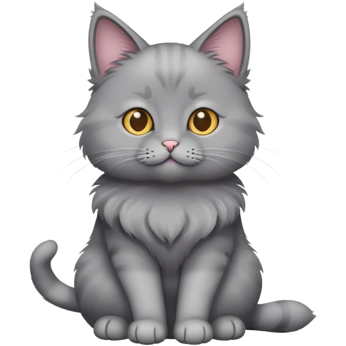 Grey Cat  emoji