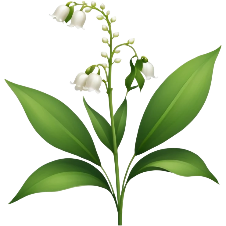 цветок белого ландыша emoji