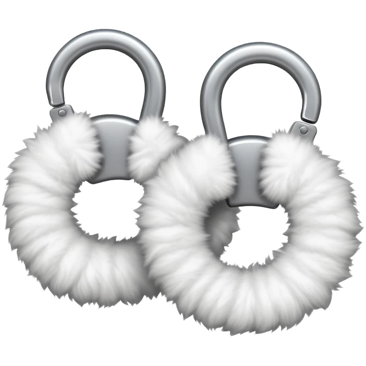 Fluffy handcuffs emoji
