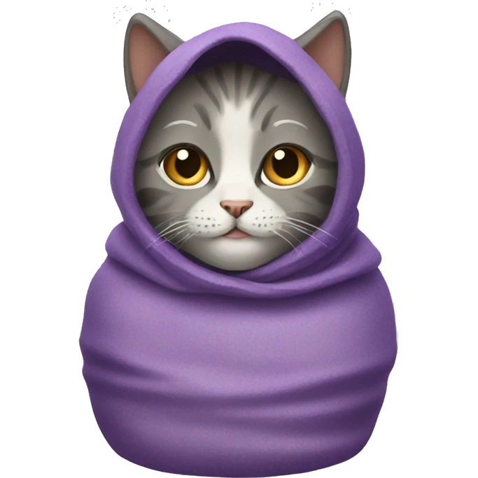 Cat babushka doll emoji