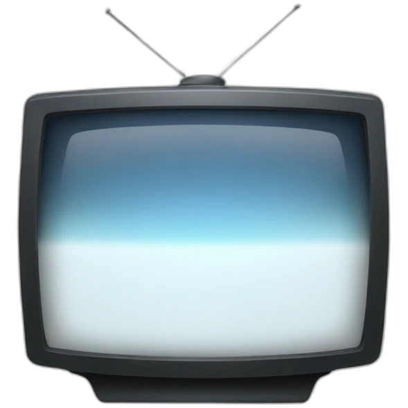 TV glowing white icon emoji