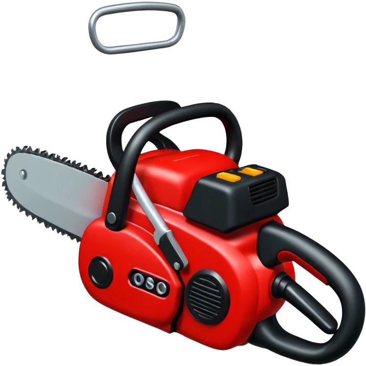 Plush chainsaw emoji