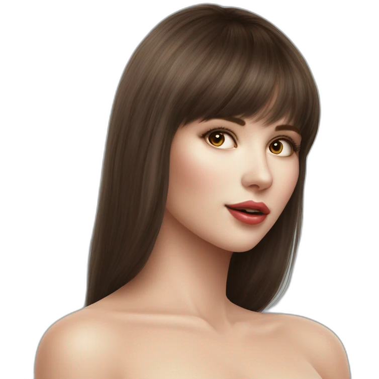 yulia nova, cuerpo entero, fotorrealista, intrincado, 4k, atmosférico, sexy, detallista, marcando, mirada pícara, plano general, manos en cabeza emoji