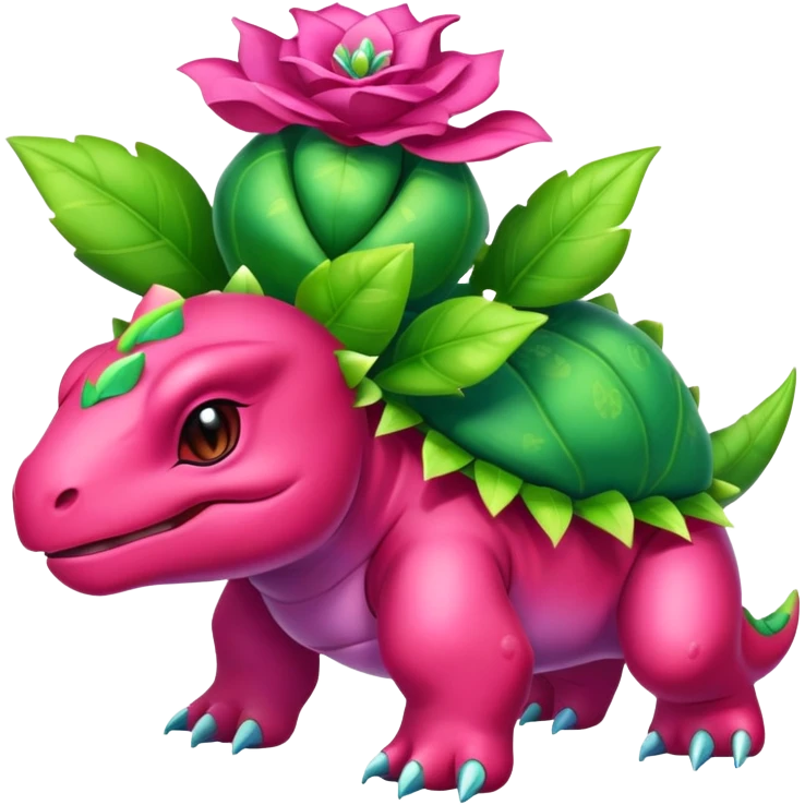 Shiny Exotic Roserade-Ivysaur-Meganium-Roselia-Hybrid-Creature emoji