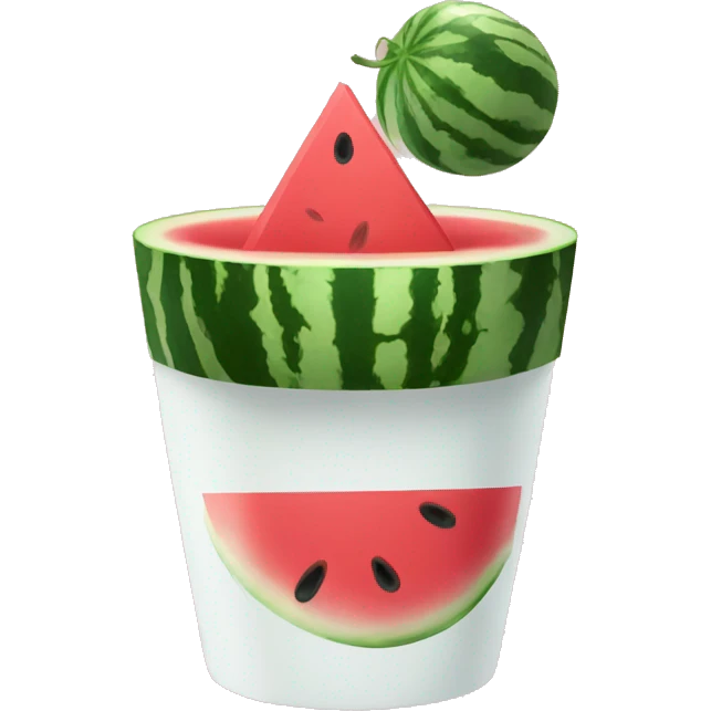 Watermelon in cup emoji