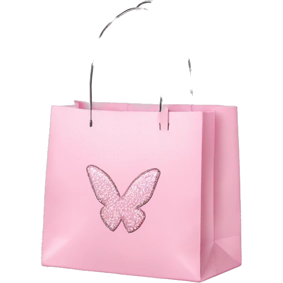 Light pink shopping bag Victoria Secret  emoji
