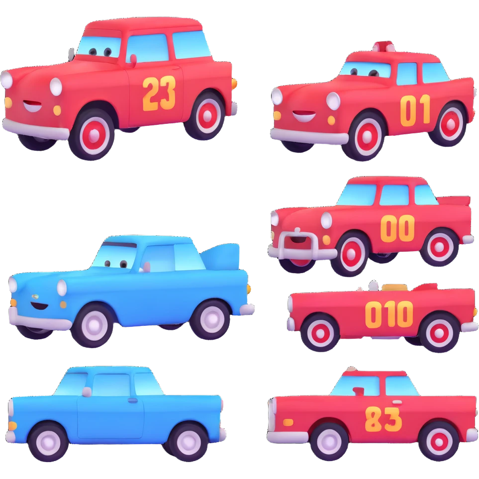 logo inspired by the Cars movie emoji