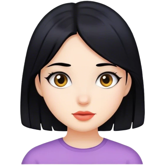 Girl pelo negro emoji