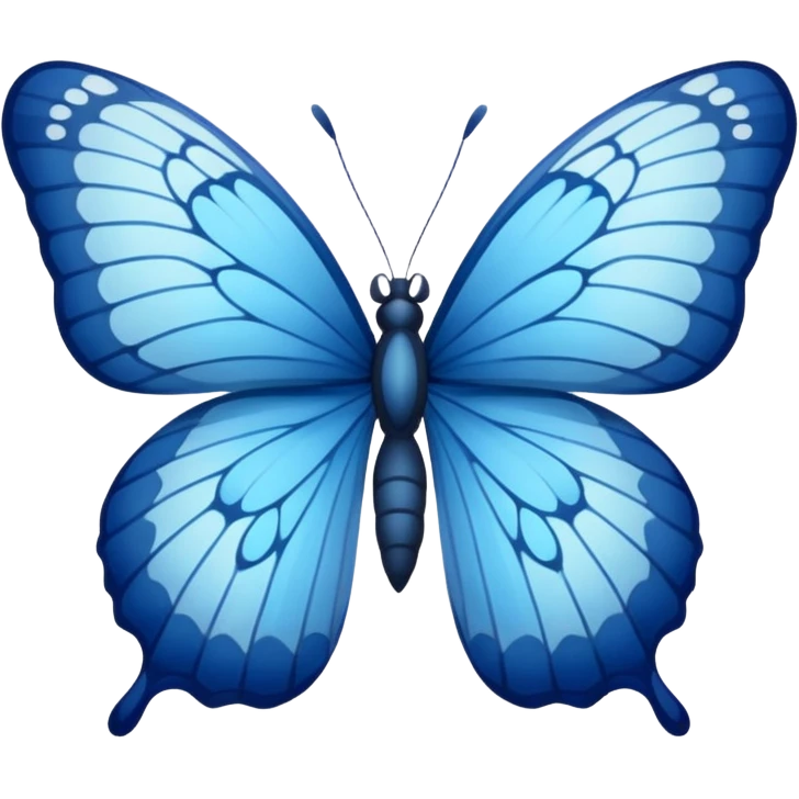 blue butterfly smll emoji