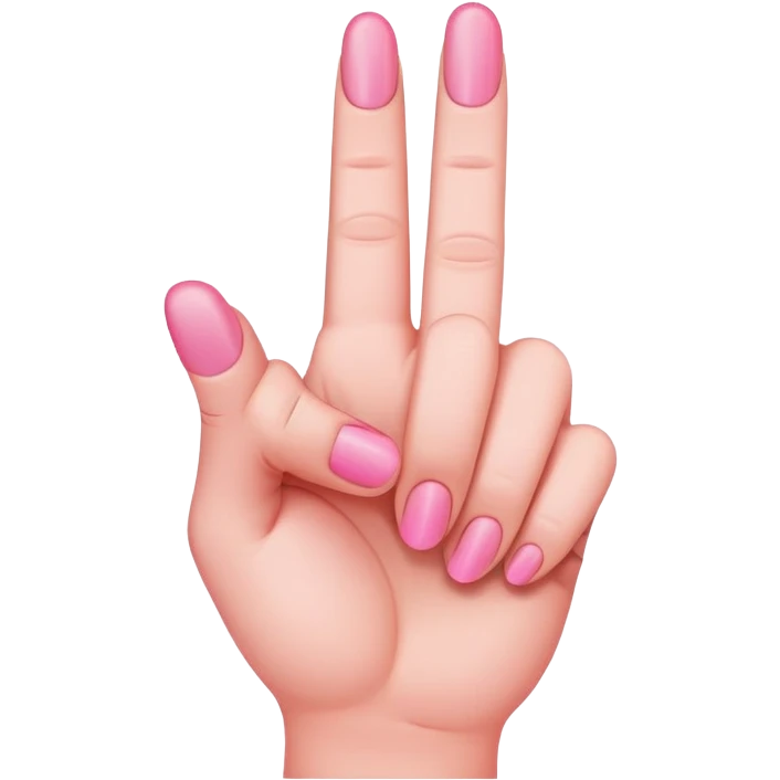 pink middle finger emoji