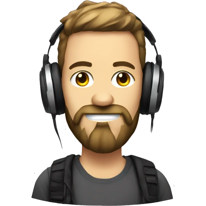 dj gamer with agreying beard emoji