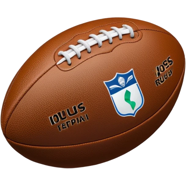 Balón de rugby holograma  emoji