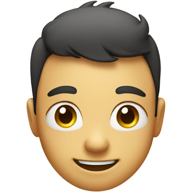Cute emoji with b smile emoji