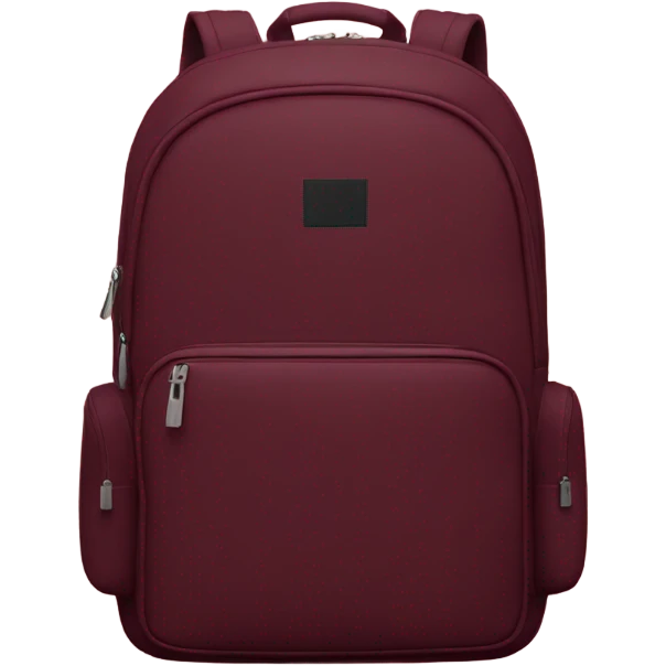 Burgundy backpack  emoji