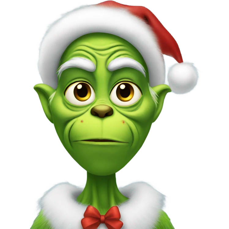 Christmas grinch emoji