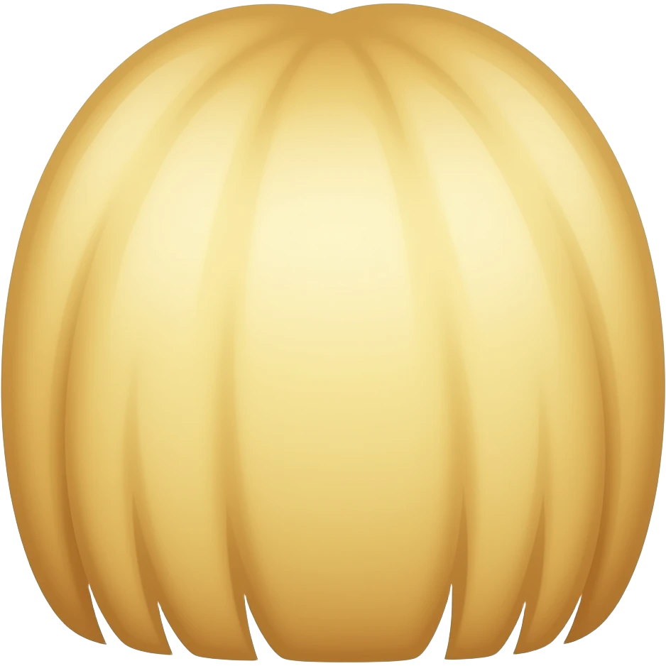 Blonde hair line no people emoji