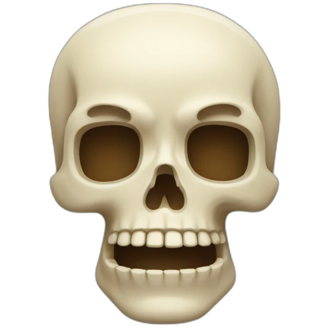 Crâne carré emoji
