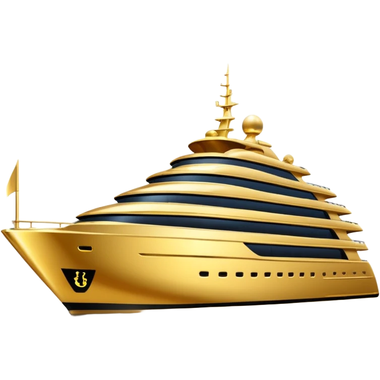 golden yacht emoji