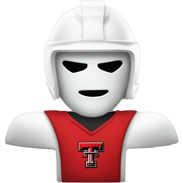 White Texas tech raider red emoji