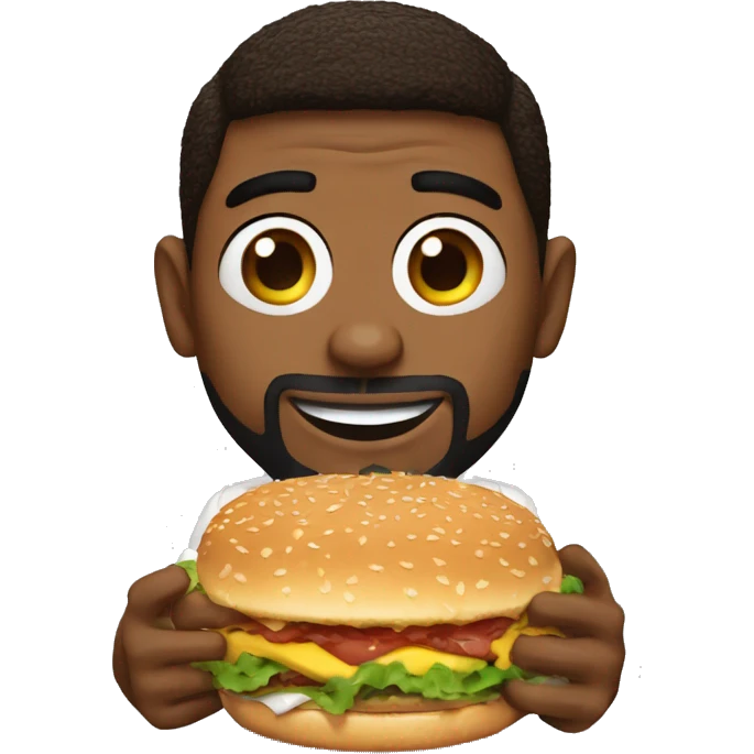 Kyrie irving qui mange un burger  emoji