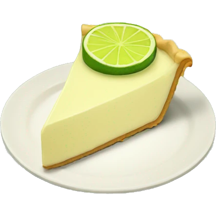 Key lime pie emoji