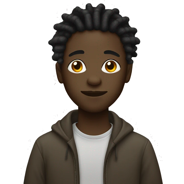 Black boy with dreads emoji