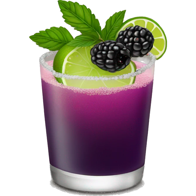 Blackberry margarita emoji