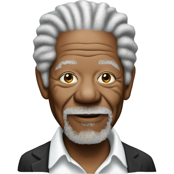 White Morgan freeman  emoji